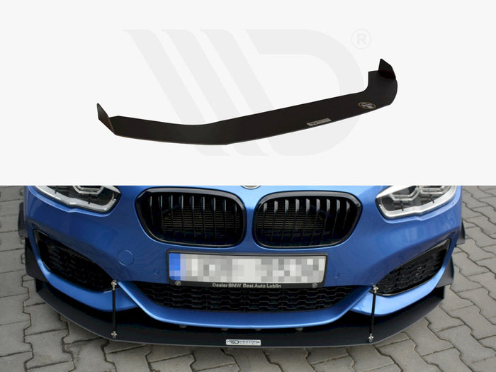 BMW 1 F20/F21 M-power Facelift (2015-19) Front Racing Splitter V.2 - Maxton Design