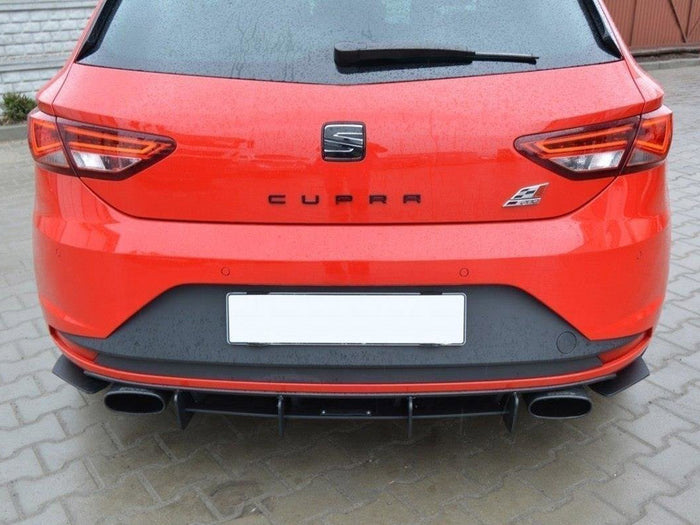 Seat Leon III Cupra Rear Diffuser & Rear Side Splitters - Maxton Design