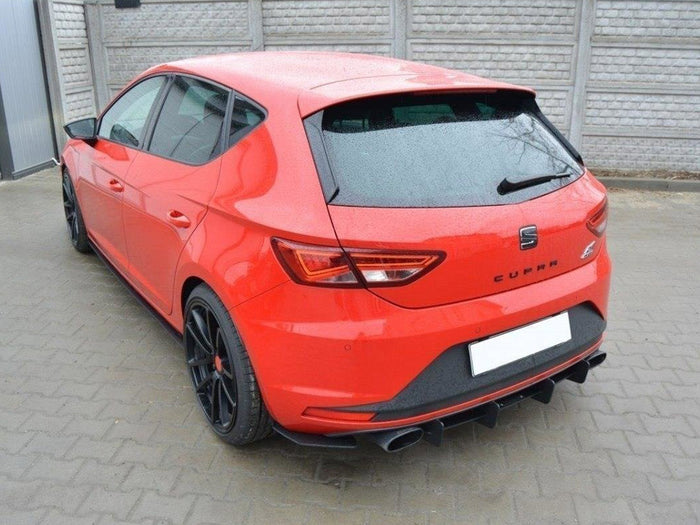 Seat Leon III Cupra Rear Diffuser & Rear Side Splitters - Maxton Design