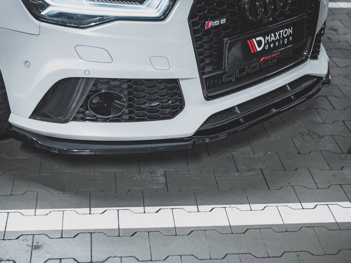 Audi RS6 C7 (2013-2017) Front Splitter V3 - Maxton Design
