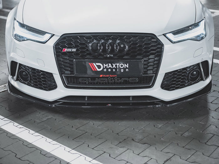 Audi RS6 C7 (2013-2017) Front Splitter V4 - Maxton Design