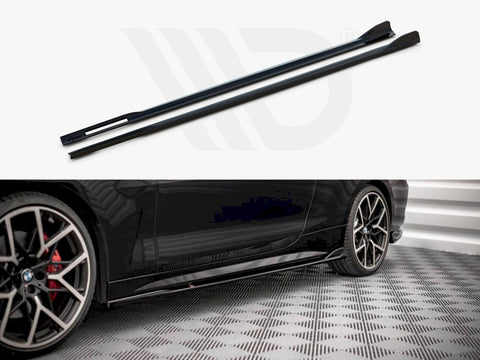 BMW 4 M-pack G22 (2020-) Side Skirts Diffusers V.2 - Maxton Design