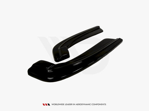 BMW 5 F11 M-pack (Fits TWO Single Exhaust Ends) Rear Side Splitters - Maxton Design