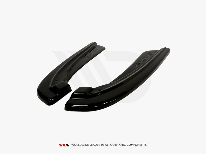 BMW 5 F11 M-pack (Fits TWO Double Exhaust Ends) Rear Side Splitters - Maxton Design