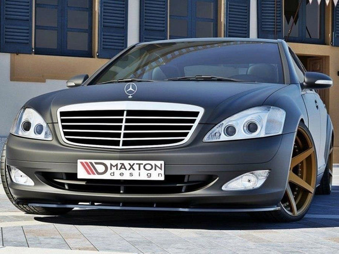 Mercedes S-class W221 Front Splitter - Maxton Design