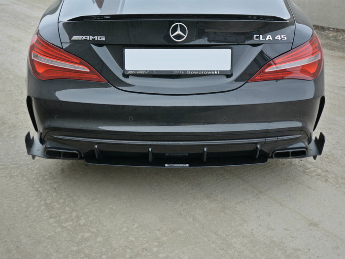 Mercedes CLA45 AMG C117 Facelift (2017-2019) Racing Rear Side Splitters - Maxton Design