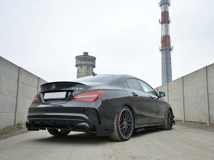 Mercedes CLA45 AMG C117 Facelift (2017-2019) Racing Rear Side Splitters - Maxton Design