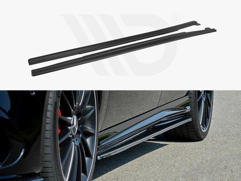 Mercedes CLA 45 AMG C117 (Facelift) (2017-UP) & A W176 AMG Facelift (2015-2018) Side Skirts Diffusers - Maxton Design