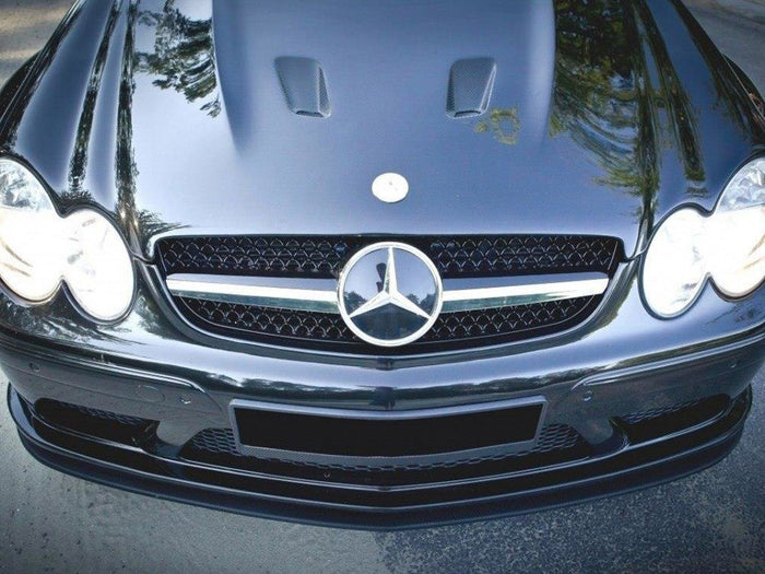 Mercedes CLK W209 Black (SL Black Series Look) Front Splitter - Maxton Design
