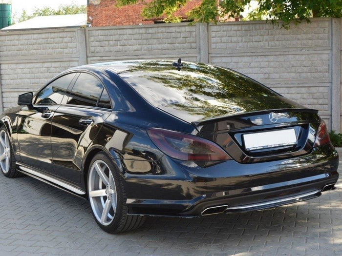 Mercedes CLS C218 Amg-line (Without A Vertical BAR) (2011-2014) Central Rear Splitter - Maxton Design