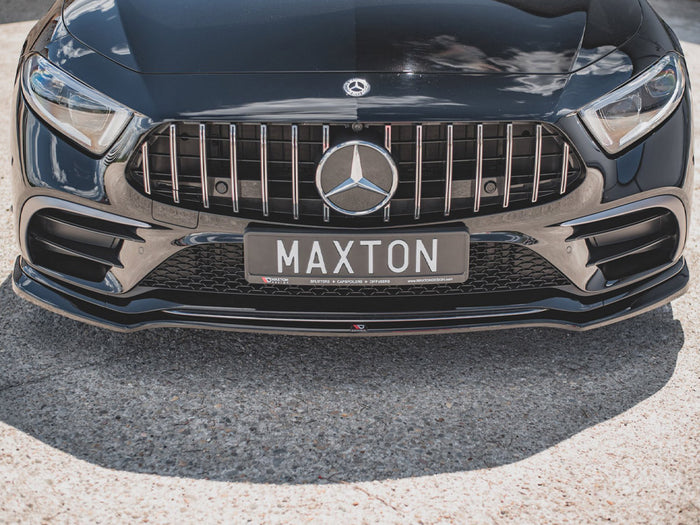 Mercedes-benz CLS AMG Line / 53AMG C257 (2018-2021) Front Splitter V.3 - Maxton Design