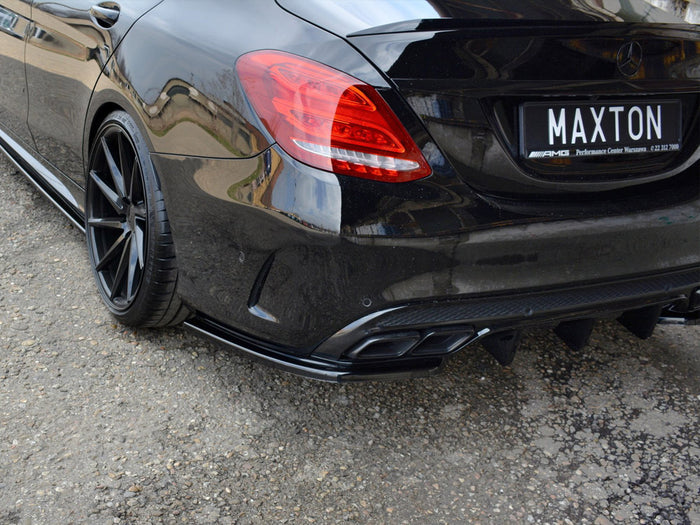 Mercedes C43 AMG W205 Sedan / Estate (2016-2018) Rear Side Splitters - Maxton Design