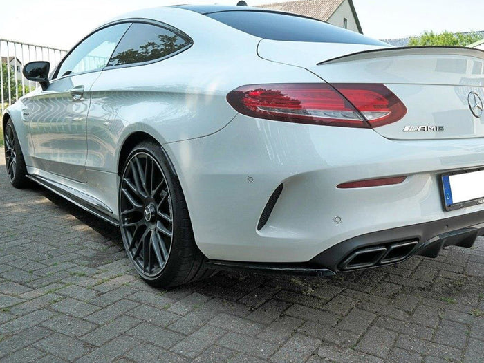 Mercedes C 205 63 AMG Coupe (2016-2018) Rear Side Splitters - Maxton Design