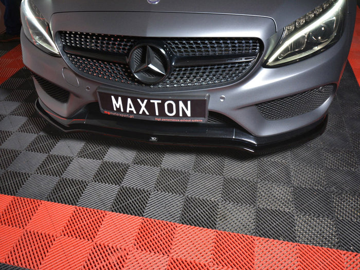 Mercedes C-class W205 Coupe Amg-line (2015-2018) Front Splitter - Maxton Design