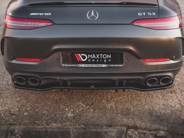 Mercedes AMG GT 53 4-door Coupe (2018-) Central Rear Splitter - Maxton Design