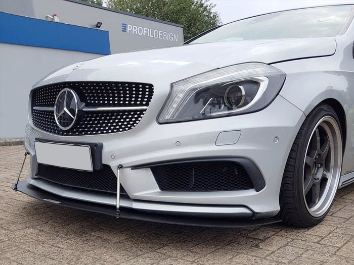 Mercedes A W176 Amg-line (2012-2015) Front Racing Splitter - Maxton Design