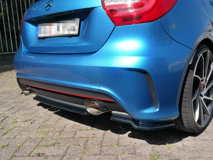 Mercedes A-class W176 Amg-line Pre-facelift (2013-2015) Central Rear Splitter - Maxton Design