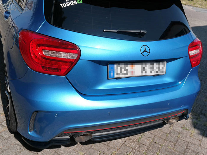 Mercedes A-class W176 Amg-line Pre-facelift (2013-2015) Central Rear Splitter - Maxton Design