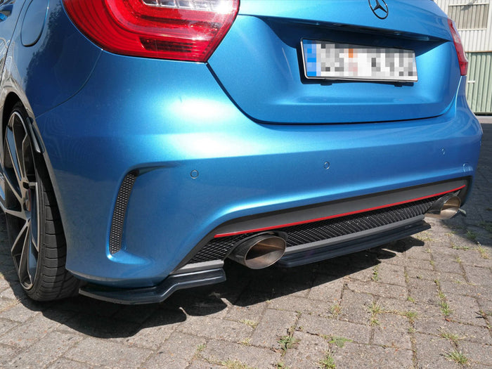 Mercedes A-class W176 Amg-line Pre-facelift (2013-2015) Central Rear Splitter - Maxton Design