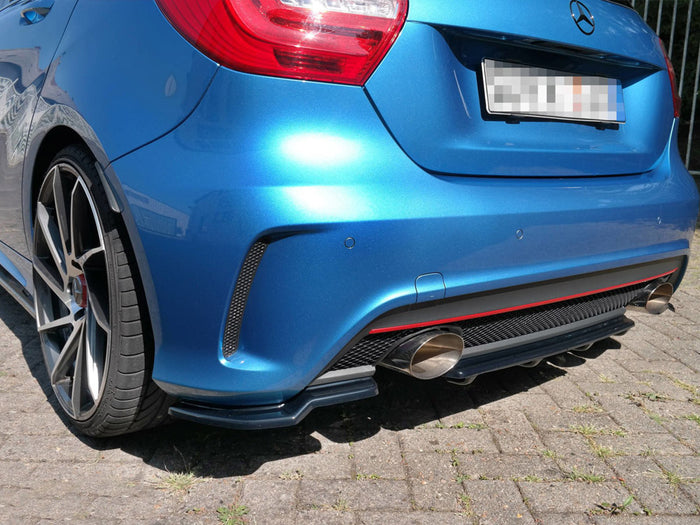 Mercedes A-class W176 Amg-line Pre-facelift (2013-2015) Central Rear Splitter - Maxton Design