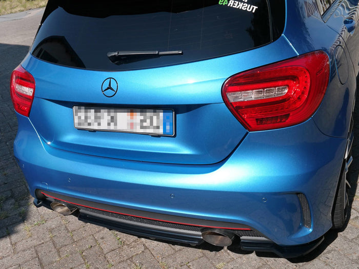 Mercedes A-class W176 Amg-line Pre-facelift (2013-2015) Central Rear Splitter - Maxton Design