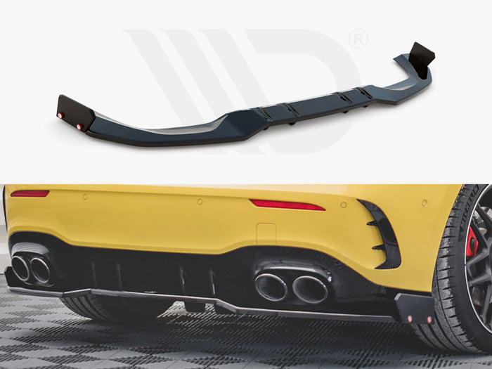 Mercedes AMG A45 S (2019-) Central Rear Splitter - Maxton Design