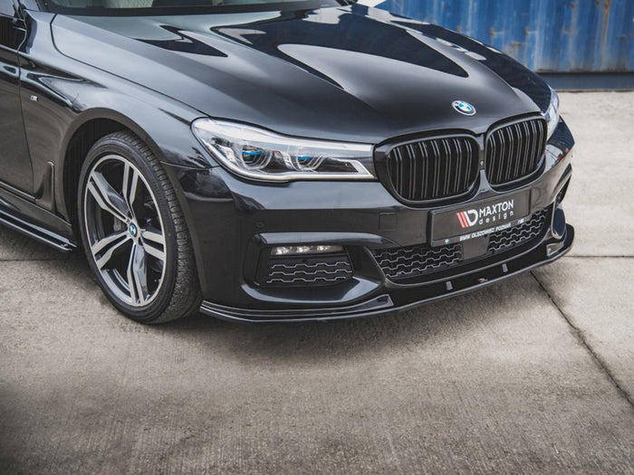 BMW 7 M-pack G11 (2015-2018) Front Splitter V2 - Maxton Design