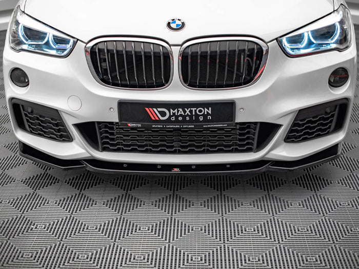 BMW X1 M-pack F48 (2015-2019) Front Splitter V.1 - Maxton Design