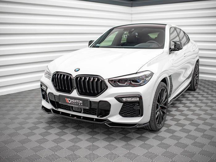 BMW X6 M-pack G06 (2019-) Front Splitter V.1 - Maxton Design