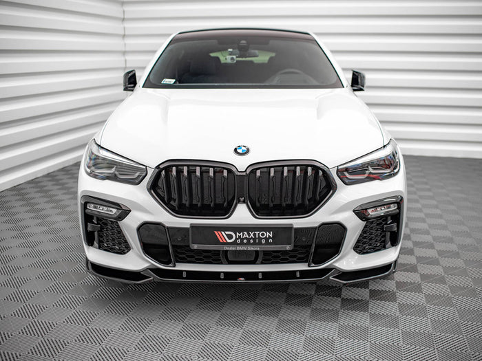 BMW X6 M-pack G06 (2019-) Front Splitter V.1 - Maxton Design