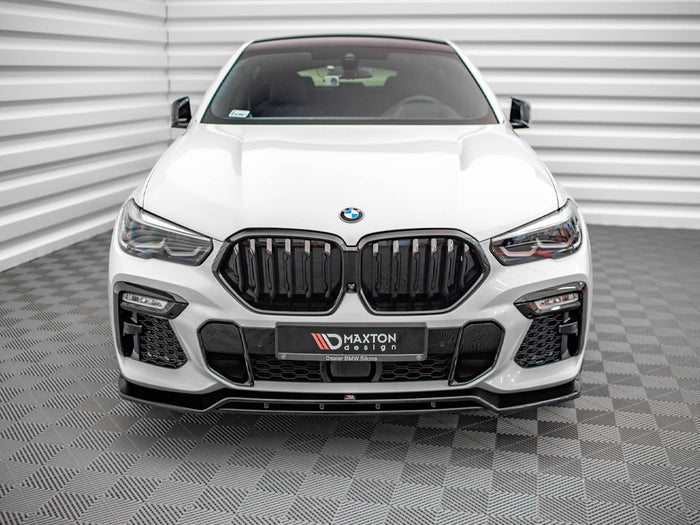 BMW X6 M-pack G06 (2019-) Front Splitter V.2 - Maxton Design