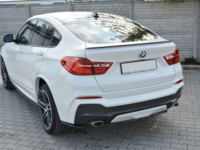 BMW X4 M-pack (Without A Vertical BAR) Central Rear Splitter - Maxton Design
