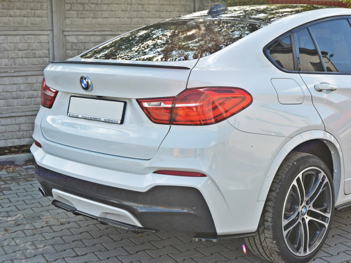 BMW X4 M-pack (With A Vertical BAR) Central Rear Splitter - Maxton Design
