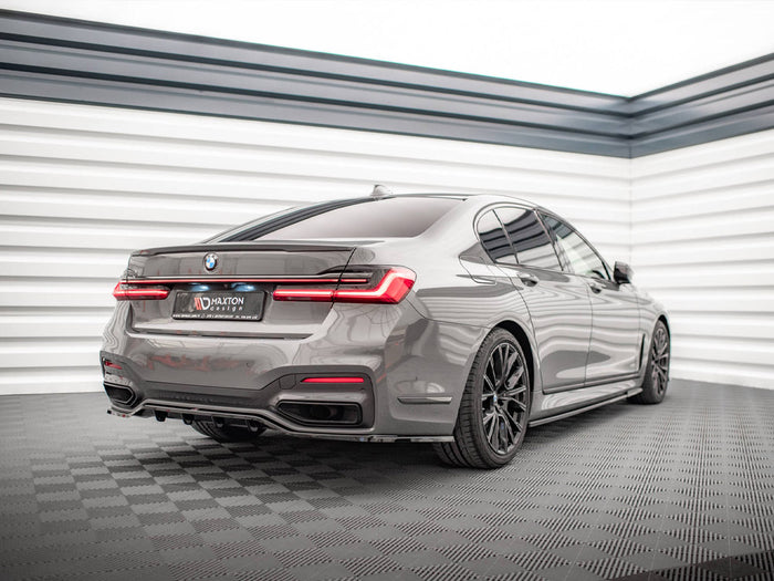 BMW 7 G11 M-pack Facelift (2019-) Central Rear Splitter - Maxton Design