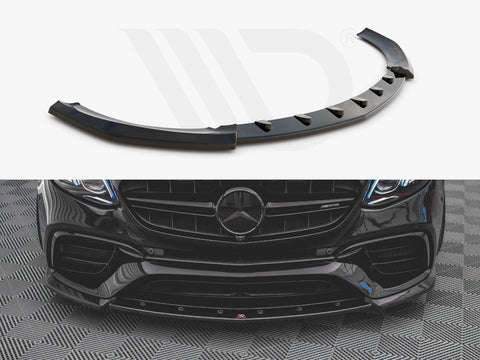 Mercedes E63 AMG Estate/sedan S213/W213 (2017-2021) Front Splitter V.3 - Maxton Design