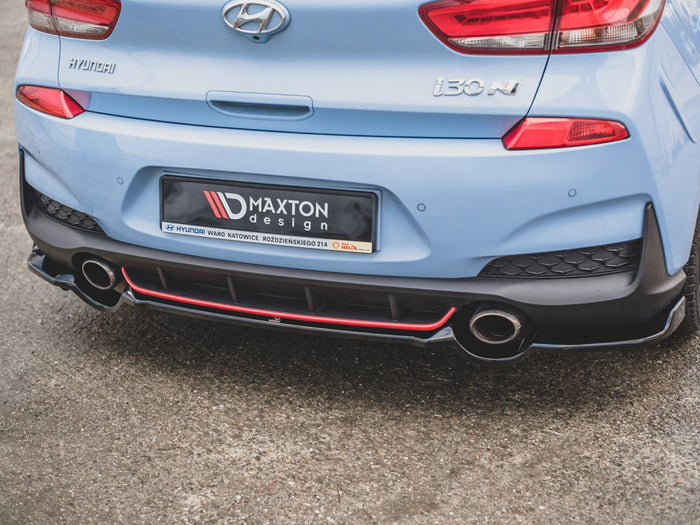 Hyundai I30 N MK3 Hatchback (2017-) Central Rear Splitter - Maxton Design