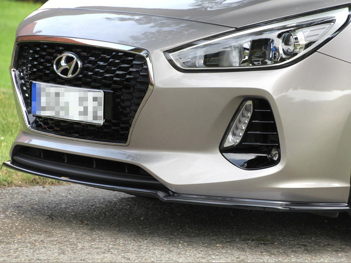 Hyundai I30 MK3 Hatchback (2017-UP) Front Splitter V.1 - Maxton Design