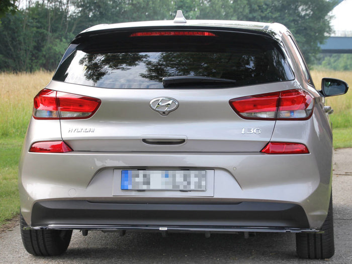 Hyundai I30 MK3 Hatchback (2017-UP) Central Rear Splitter - Maxton Design