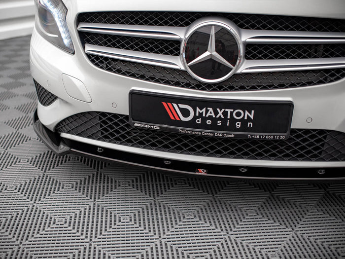 Mercedes A W176 (2012-2015) Front Splitter V.2 - Maxton Design