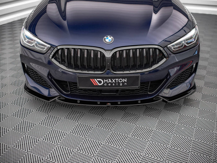 BMW 8 Coupe M-pack G15 / 8 GRAN Coupe M-pack G16 (2018-) Front Splitter V.3 - Maxton Design