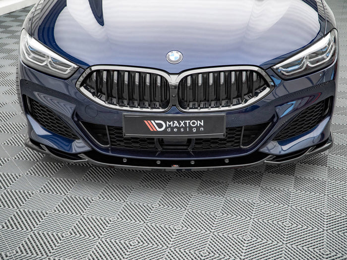 BMW 8 Coupe M-pack G15 / 8 GRAN Coupe M-pack G16 (2018-) Front Splitter V.4 - Maxton Design