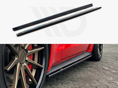 Ford Mustang MK6 Facelift (2017-) Side Skirts Diffusers - Maxton Design
