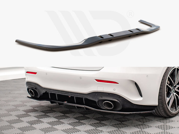 Mercedes A35 AMG Sedan V177 (2018-) Central Rear Splitter V.1 - Maxton Design