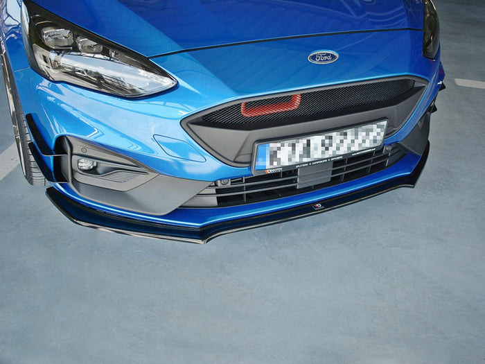 Front Lippe / Front Splitter / Frontansatz Racing mit Flaps für Ford Focus  ST MK4 von Maxton Design