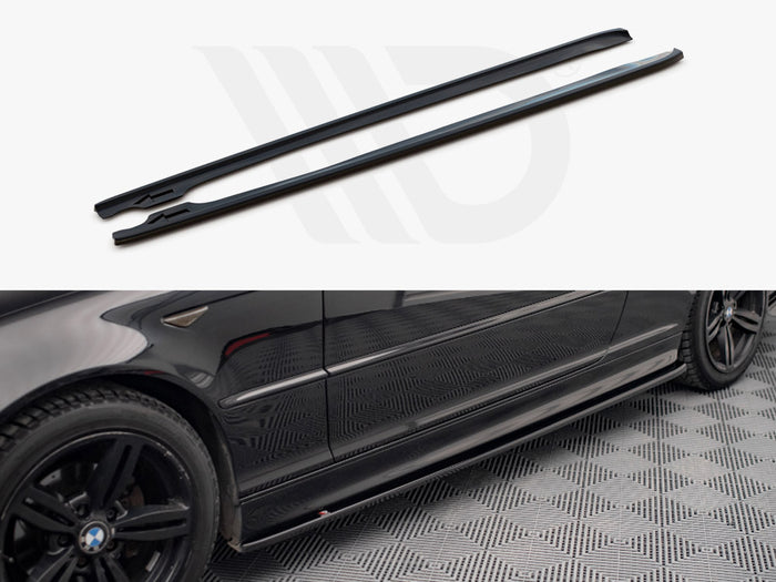BMW 3 Coupe M-pack E46 (1999-2005) Side Skirts Diffusers V.2
