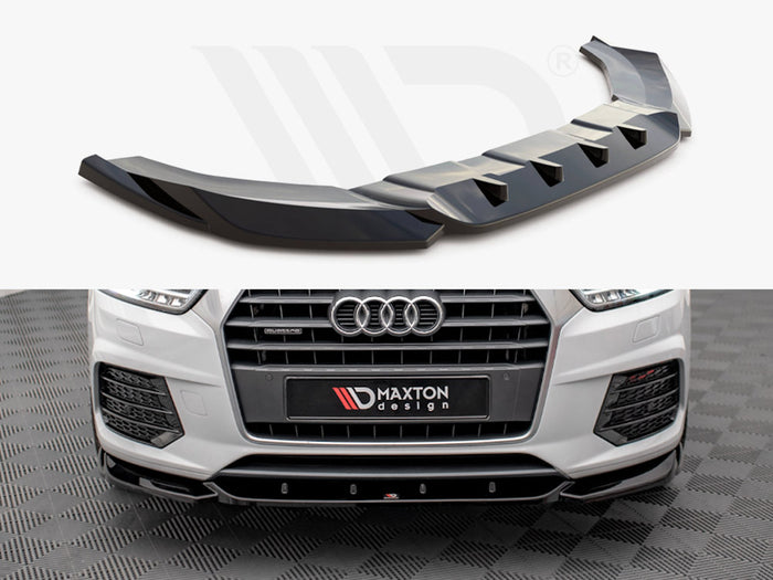 Audi Q3 8U Facelift (2014-2018) Front Splitter V.1 - Maxton Design