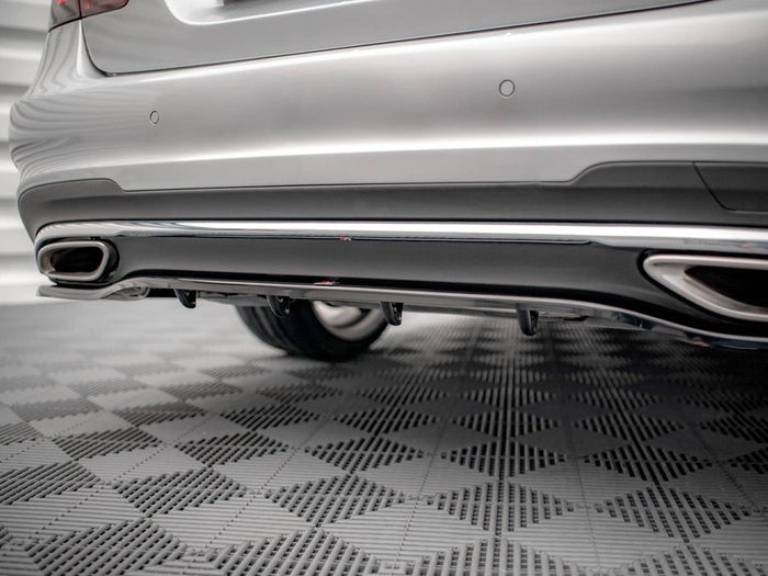 Mercedes E Amg-Line Sedan W212 Facelift (2012-2016) Central Rear Splitter - Maxton Design