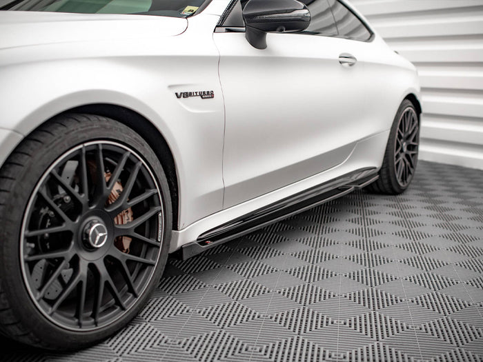 Mercedes-amg C 63AMG Coupe C205 Facelift (2018-2021) Side Skirts Diffusers V.2 - Maxton Design