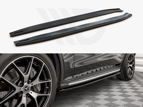 Mercedes GLC Coupe Amg-line C253 Facelift (2019-) Side Skirts Diffusers - Maxton Design