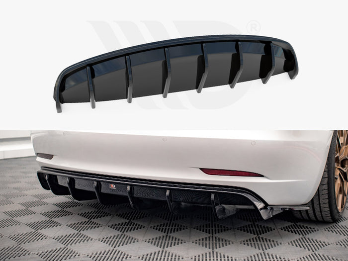 Tesla Model 3 (2017-) Rear Valance V.2 - Maxton Design